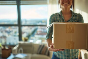Aide ménagère déménagement professionnel à Limoges emballant soigneusement des cartons pour sécuriser vos biens lors d'un changement d'adresse.